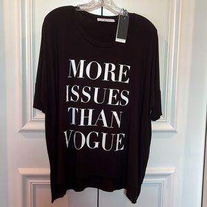 MORE ISSUES THAN VOGUE OVERSIZED TOP